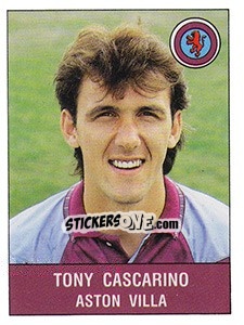 Figurina Tony Cascarino - UK Football 1990-1991 - Panini