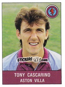 Figurina Tony Cascarino - UK Football 1990-1991 n. 42 - Panini