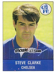 Figurina Steve Clarke - UK Football 1990-1991 - Panini