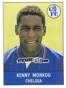 Figurina Ken Monkou - UK Football 1990-1991 - Panini