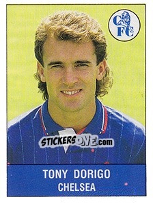 Sticker Tony Dorigo - UK Football 1990-1991 n. 49 - Panini