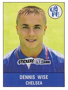 Sticker Dennis Wise - UK Football 1990-1991 n. 59 - Panini