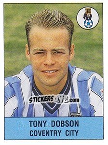 Figurina Tony Dobson - UK Football 1990-1991 - Panini