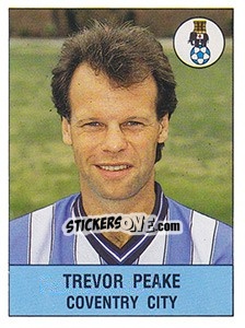Figurina Trevor Peake - UK Football 1990-1991 n. 67 - Panini