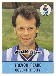 Cromo Trevor Peake - UK Football 1990-1991 - Panini