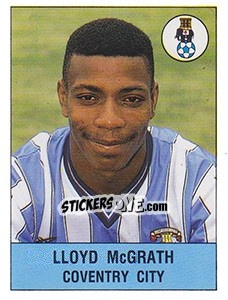 Figurina Lloyd McGrath - UK Football 1990-1991 - Panini