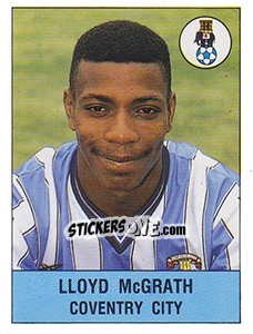 Sticker Lloyd McGrath - UK Football 1990-1991 n. 73 - Panini