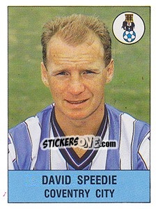 Figurina David Speedie - UK Football 1990-1991 - Panini