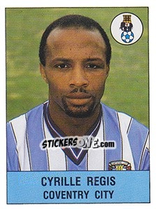 Sticker Cyrille Regis - UK Football 1990-1991 - Panini