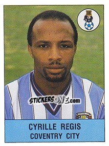 Sticker Cyrille Regis - UK Football 1990-1991 n. 77 - Panini