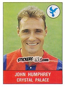 Figurina John Humphrey - UK Football 1990-1991 n. 81 - Panini