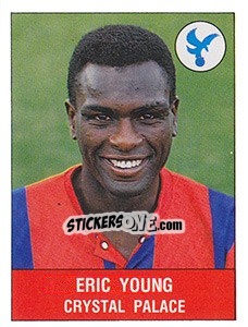 Sticker Eric Young - UK Football 1990-1991 - Panini