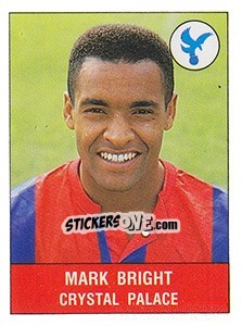 Figurina Mark Bright - UK Football 1990-1991 - Panini