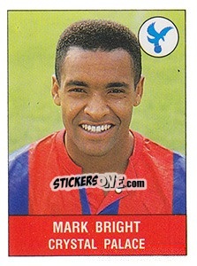 Figurina Mark Bright - UK Football 1990-1991 n. 92 - Panini