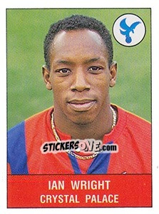Sticker Ian Wright - UK Football 1990-1991 - Panini