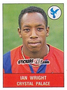 Sticker Ian Wright - UK Football 1990-1991 n. 93 - Panini