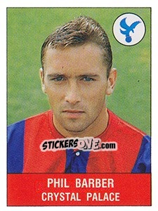 Figurina Phil Barber - UK Football 1990-1991 - Panini