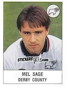 Cromo Mel Sage - UK Football 1990-1991 n. 98 - Panini