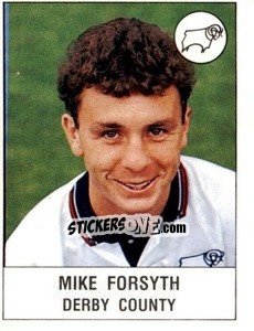 Figurina Mike Forsyth - UK Football 1990-1991 - Panini