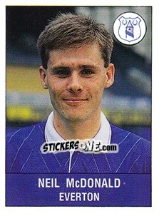 Sticker Neil McDonald - UK Football 1990-1991 - Panini