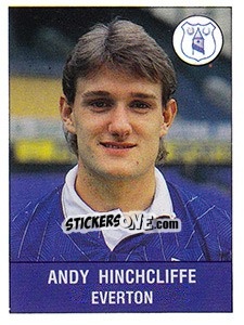 Sticker Andy Hinchciiffe - UK Football 1990-1991 n. 119 - Panini