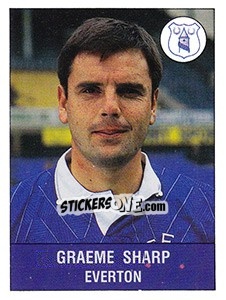 Sticker Graeme Sharp - UK Football 1990-1991 n. 128 - Panini