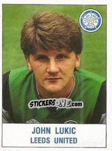 Cromo John Lukic - UK Football 1990-1991 - Panini