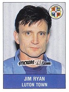 Sticker Jim Ryan - UK Football 1990-1991 - Panini