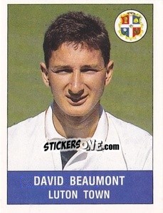 Figurina David Beaumont - UK Football 1990-1991 - Panini