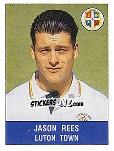 Sticker Jason Rees - UK Football 1990-1991 - Panini