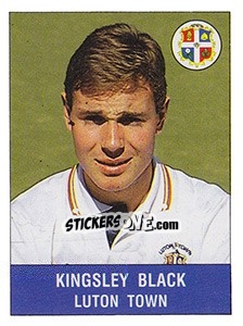 Sticker Kingsley Black - UK Football 1990-1991 - Panini