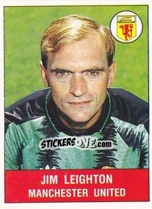 Sticker Jim Leighton - UK Football 1990-1991 n. 199 - Panini