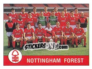 Sticker Team - UK Football 1990-1991 - Panini