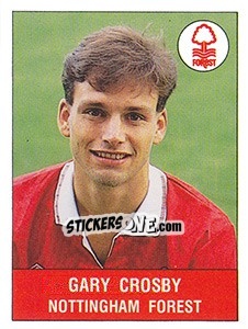 Cromo Gary Crosby - UK Football 1990-1991 - Panini