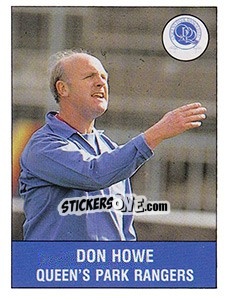 Figurina Don Howe - UK Football 1990-1991 - Panini