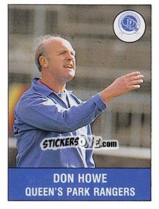 Sticker Don Howe - UK Football 1990-1991 n. 249 - Panini