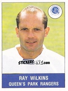 Figurina Ray Wilkins - UK Football 1990-1991 - Panini