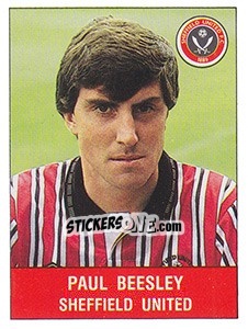 Sticker Paul Beesley - UK Football 1990-1991 - Panini