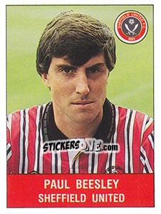 Figurina Paul Beesley - UK Football 1990-1991 n. 271 - Panini