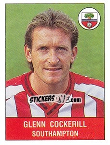 Sticker Glenn Cockerill - UK Football 1990-1991 - Panini