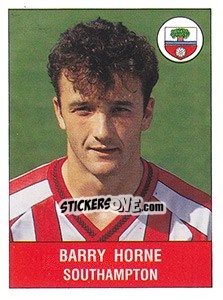 Figurina Barry Horne - UK Football 1990-1991 - Panini