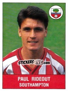 Figurina Paul Rideout - UK Football 1990-1991 - Panini