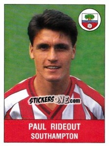 Sticker Paul Rideout - UK Football 1990-1991 n. 297 - Panini