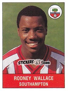 Sticker Rodney Wallace - UK Football 1990-1991 n. 298 - Panini