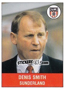 Cromo Denis Smith - UK Football 1990-1991 n. 300 - Panini