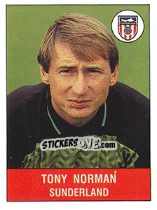 Sticker Tony Norman - UK Football 1990-1991 - Panini