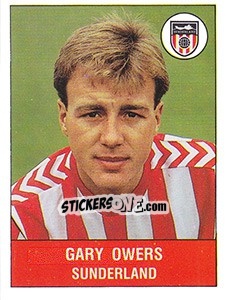 Figurina Gary Owers - UK Football 1990-1991 - Panini