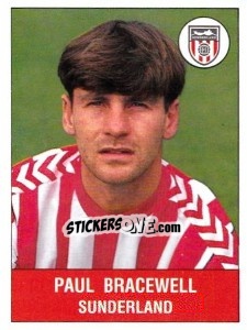 Figurina Paul Bracewell - UK Football 1990-1991 - Panini