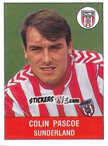 Figurina Colin Pascoe - UK Football 1990-1991 - Panini