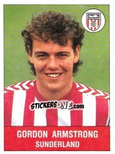 Sticker Gordon Armstrong - UK Football 1990-1991 - Panini